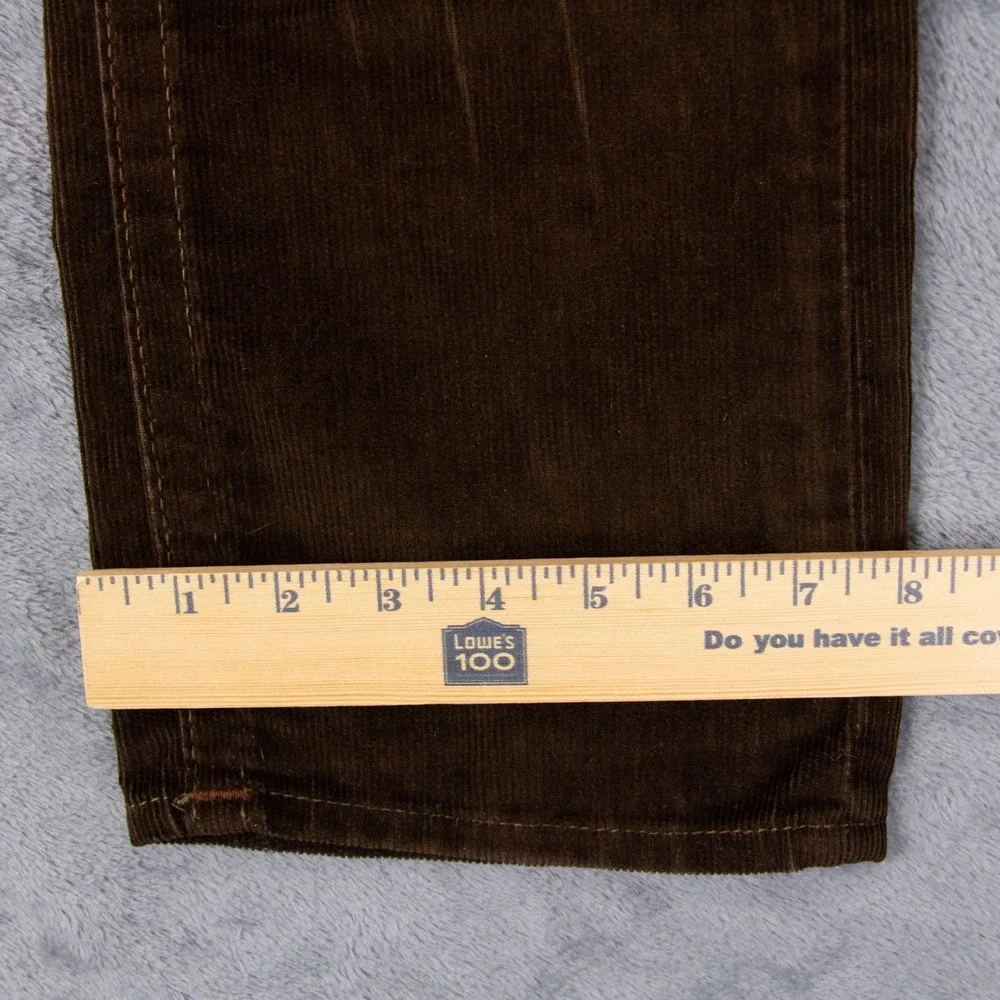 NWT‎ True Religion Ricky Straight Mens 28x34 Brown Corduroy Pants Flap Pockets
